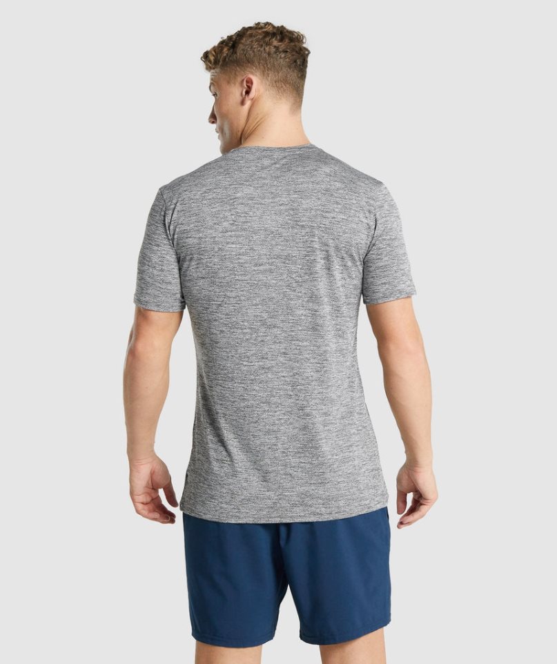 Men's Gymshark Arrival Marl T-Shirts Grey | CA 53AN06